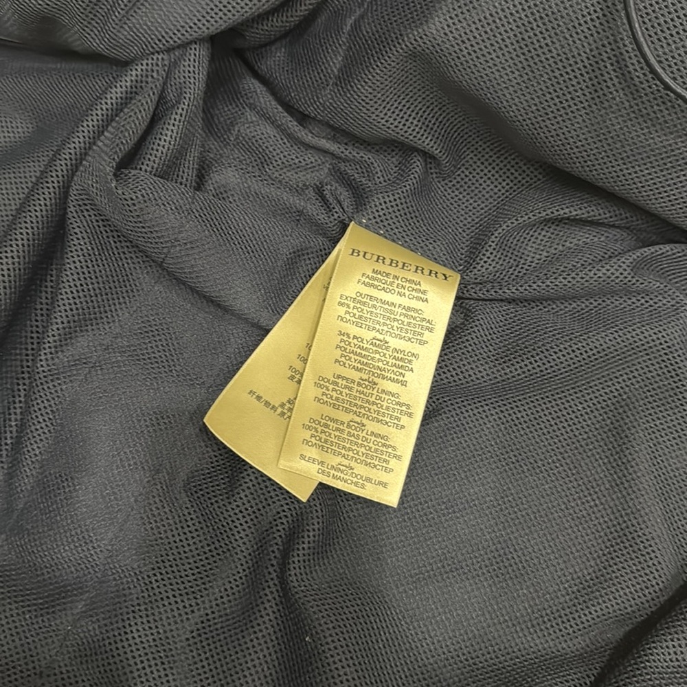 BURBERRY Brit Ladies Trench Coat size 14 navy blue - Picture 9 of 14